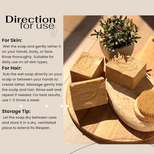 Aleppo Soap - (2 Pack - 7 oz each)%20 Laurel Oil,%80 Olive Oil, Traditional Production, Natural - Vegan ? Handmade