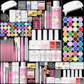 SAVILAND Acrylic Nail Kit for Beginners: Professional Nail Kit Acrylic Set with Everything Nail Drill Acrylic Powder Monomer Liquid Gel Nail Polish U V Nail Light Christmas Gift Home Extension