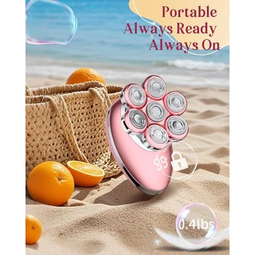 Electric Razors for Women, 7D Electric Shaver for Women, Cordless Facial Hair Removal Trimmer for Women's Face, Waterproof Ladies Shaver for Arms, Underarms, Peach Fuzz, Sensitive Skin