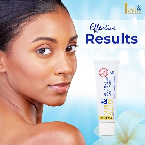 FAIR & WHITE Original Skin Brightening Gel Cream - 30ml / 1floz - For Neck, Face, Armpit, Elbows, Private Areas, Brightening Gel for Uneven Skin Tone