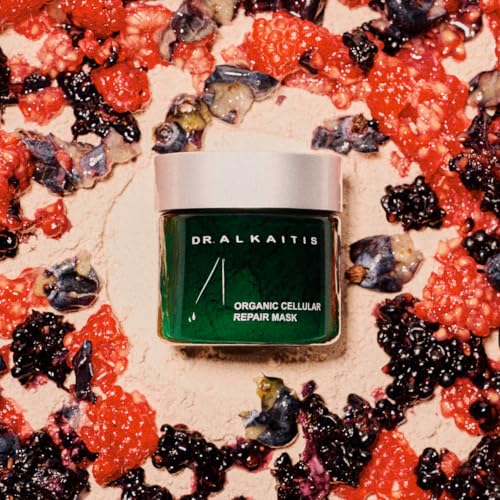 DR. ALKAITIS Organics Cellular Repair Mask - Antioxidant Rich Superfruit Complex with Maqui & Pomegranate - Skin Regeneration Formula (25g/1.05oz)