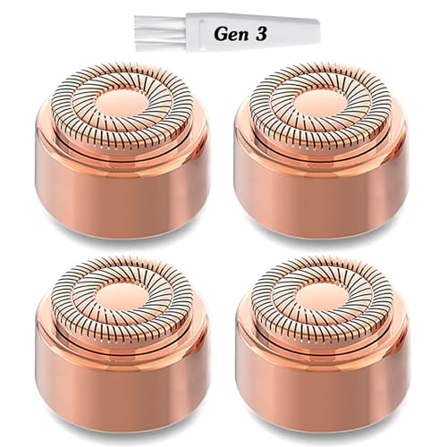 Replacement Heads Generation 3 for Flawless Facial Hair Remover Gen 3, Double Ring Replacement Blades for Flawless Gen 3 Device Only