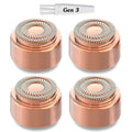 Replacement Heads Generation 3 for Flawless Facial Hair Remover Gen 3, Double Ring Replacement Blades for Flawless Gen 3 Device Only