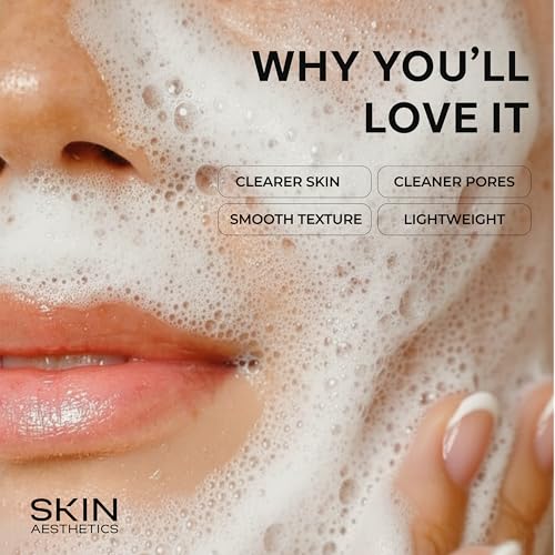 Face Scrub with Hyaluronic & Salicylic Acid ? Deep Cleansing, Hydrating & Exfoliating Face Wash For Blackheads & Acne-Prone Skin ? Dermatologist Tested, Korean Skin Care ? 6.76 Fl Oz