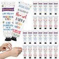 Loopeer 24 Pcs Social Worker Appreciation Gifts Bulk Hand Cream Set Social Work Month Gifts Travel Size Double Sided Hand Lotion for Women Men Dry Cracked Hands