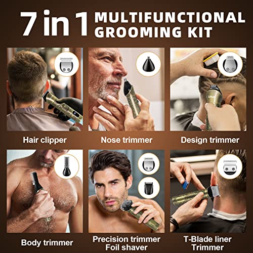 Ufree Beard Trimmer for Men, Cordless Hair Clippers, Electric Razor Shavers for Men, Professional Clippers and Trimmers Set, Cordless Clippers for Hair Cutting