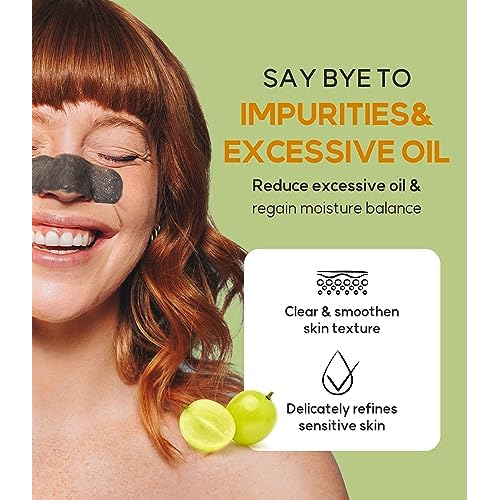 WELCOS FRUDIA Green Grape Pore Minimizer Nose Pack | Nose Strips for Blackheads & Pore Minimizer | Korean Skincare Nose Blackhead Remover Pore Strips | Blackhead Strips Face Care (2.11 Fl. Oz)
