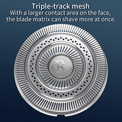 Electric Razor,Aluminum Alloy Body,3D Floating Shaver Head,Type-C Charging,use for 45 Days(RK100-Gray)