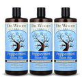 Dr. Woods Peppermint Liquid Castile Soap- Castile Soap with Pure Peppermint Oil, Body Wash for Men and Women, Organic Shea Butter, Natural Cleaner for Face, Hands, and Body - 32 Fl Oz, Pack of 3