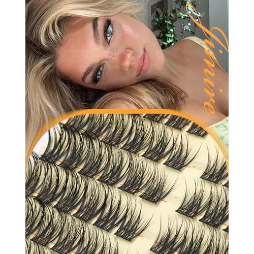 Natutal Lash Clusters Wispy Lashes Clusters Cat Eye Cluster Eyelash Extensions Natural Look 10-16MM Pre-Lash Map Individual Lashes Eyelash Clusters by JIMIRE