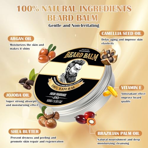 Beard Oil Beard Balm Kit for Men