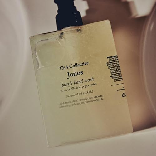 Junos Pufiry Hand Wash | Yuzu, Perilla Leaf, Eucalyptus | 9.46 Fl Oz | Product of Korea