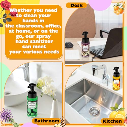 6 Pack Natural Foaming Hand Soap with Pump Care Moisturizing Liquid Fresh Flavor Foam Hand Wash Employee Appreciation Gift for Kitchen Bathroom Family Teacher Doctor 8.75 Fl oz