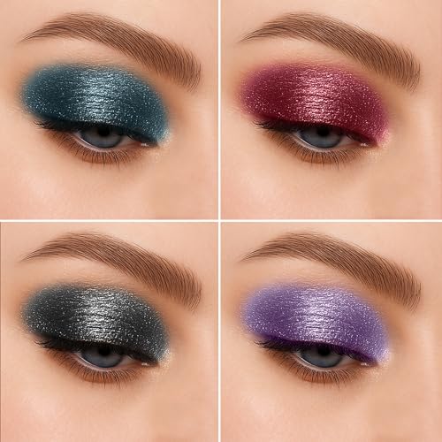 Profusion Cosmetics 20th Anniversary Pressed Eyeshadow Glitter Palette, Shimmering Bright with Unleashed Dazzle, Get a Flawless Eye Catching Look (Rose)