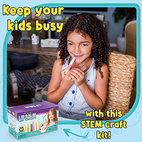 PURPLE LADYBUG DIY Lip Balm + Kids Glitter Tattoo Craft Kit