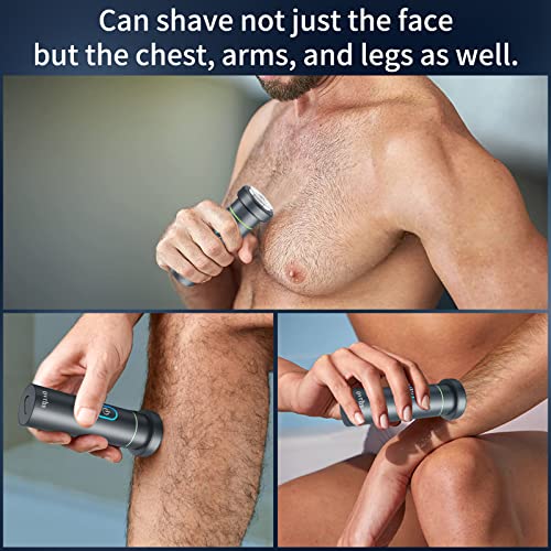 Electric Razor,Aluminum Alloy Body,3D Floating Shaver Head,Type-C Charging,use for 45 Days(RK100-Gray)