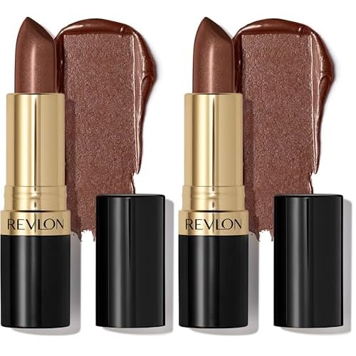 REVLON Super Lustrous Lipstick, Creamy Formula For Soft, Fuller-Looking Lips, Moisturized Feel, 315 Iced Mocha, 0.15 oz (Pack of 2)