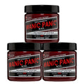 MANIC PANIC Classic Vampire Red Semi Permanent Hair Color - Deep Blood Red Hair Dye for Women & Men That Lasts 4-6 Weeks - Vegan, Ammonia & Cruelty-Free - Create & Mix Custom Shades (4oz / 3pk)