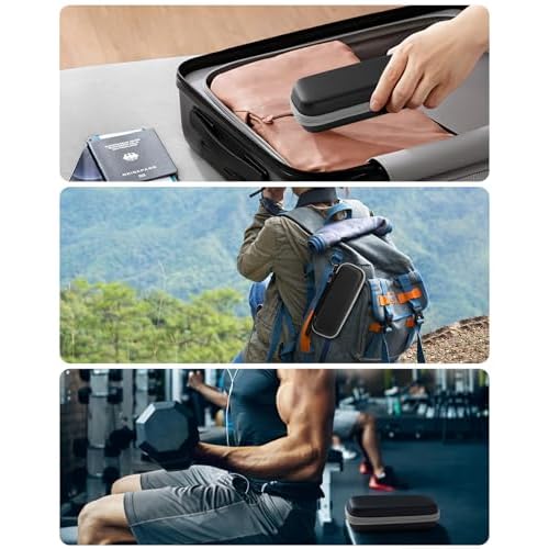Hard Travel Case for Hybrid Electric Trimmer, Waterproof Hard Carrying Case Portable Storage Bag for OBlade & Braun Series Shaver, Green