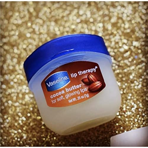 Vaseline Lip Therapy Cocoa Butter 6-Pack ? Mini Lip Balms for Soft, Glowing Lips, 0.25 Oz Ea