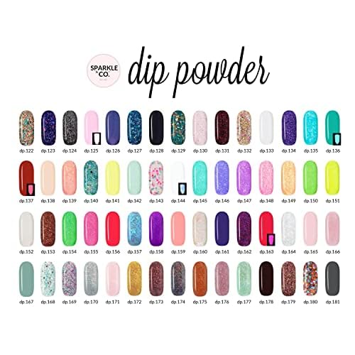 Sparkle & Co. Dip Powder dp.44 Toga Party (Regular Gold Flake With Clear Base)