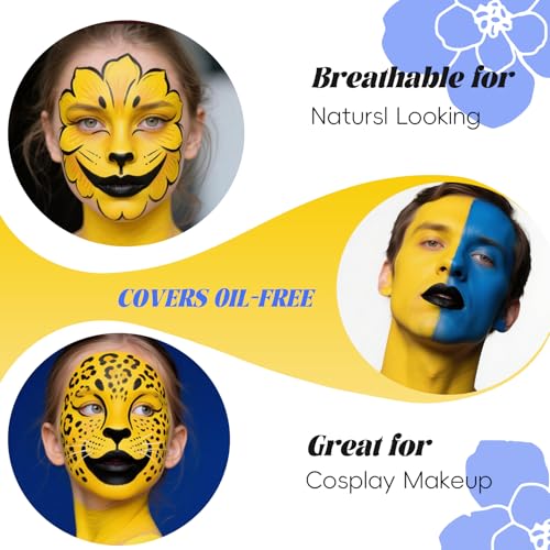 Yellow Face Body Paint,Water Based Face Painting Special Effects For SFX Cosplay Costumes Art Theater Halloween Makeup