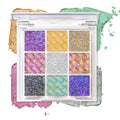 9 Color Multichrome Eyeshadow Palette,Sparkling Chameleon Glitter Shifting Eye Shadow, High Pigmented Waterproof Long-Lasting Vegan Makeup Palette (01) (02)