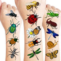 96PCS Bug Temporary Tattoos Pre Cut ? Cute Bug Stickers for Kids Toddlers, Ladybug Caterpillar Theme Birthday Party Favors, Spring Summer Decorations, Gifts, Classroom School Prizes (Normal)