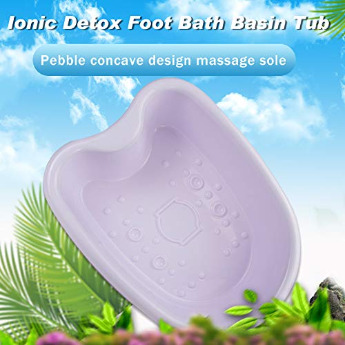 Professional Ionic Foot Bath Basin Tub Perfect for Birthday for All Detox Foot Soak Machines Heavy Duty Tub,Feet Massage Tube for Soak, or Detox