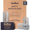 Bambaw ? Double Edge Safety Razor Blades, Swedish Stainless Steel Razor Blades Refills ? 60 Count