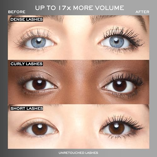 Lanc?me Hypn?se Drama Extreme Volumizing Waterproof Mascara - Up to 17x More Volume - Up to 48 HR Wear- Lengthening & Volumizing - Dramatic Lash Look - Ultra Black - Suitable for Sensitive Eyes