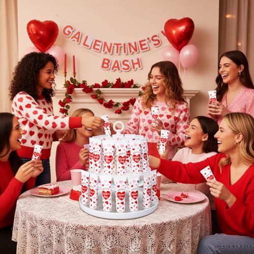 24 Pack Valentines Day Hand Cream Gifts Bulk Valentines Day Basket Stuffers Galentines Party Favor for Women Mini Hand Lotion Moisturizing Travel Size for Women Friends Bestie Coworkers Staff