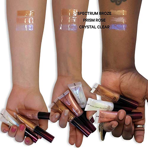 Kevyn Aucoin Glass Glow Lip: Multi-purpose lip gloss highlighter. 3D reflective glaze, comfortable wearing, non-sticky. Moisturize, protect, lock in shine. Makeup artist go to.