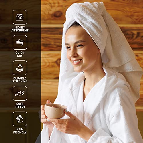 Infinitee Xclusives Grey Luxury Towel Set - 4 Bath Towels (27x54, 600 GSM) + 12 Washcloths (13x13) - Soft, Absorbent, Quick-Drying 100% Cotton Bundle for Bathroom, Gym, Spa, and Skincare Use