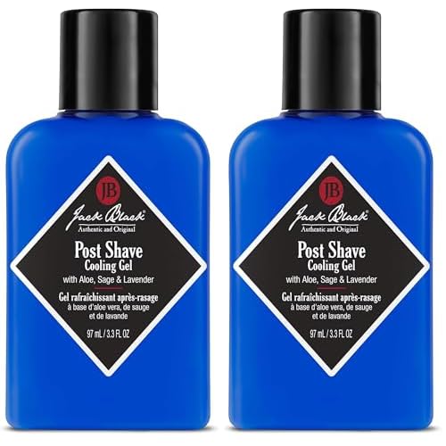 Jack Black Post Shave Cooling Gel - Clear After Shave Gel for Men, Men¡¯s Aftershave Gel, Natural Ingredient Razor Burn & Skincare