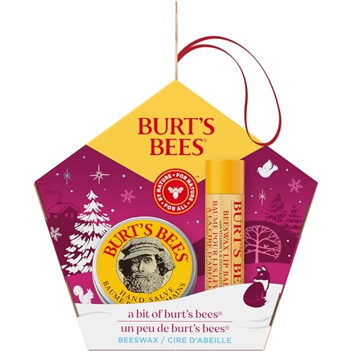 Burt's Bees A Bit of Burt's Bees Beeswax Lip Balm and Hand Salve Gift Set, Natural Origin Skin Care and Lip Care, 2-Piece Set, 0.15 oz./0.3 oz.