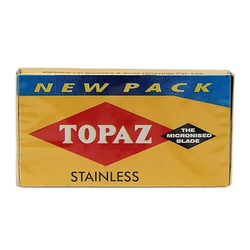 50 Topaz Stainless Steel Shaving Blades