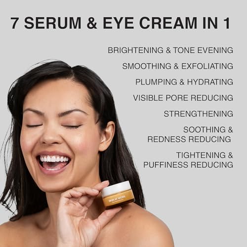 Protagonist 5-in-1 Tightening Radiance Serum, Niacinamide, Caffeine, Hyaluronic Acid, Exfoliating & Plumping Moisturizer for Face & Eyes
