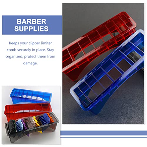 Beaupretty Clipper Guard Holder Storage Box for Hair Clippers and Combs Organizer for Barbers and Hair Salons Tool Easy Access to Limiter Combs Style