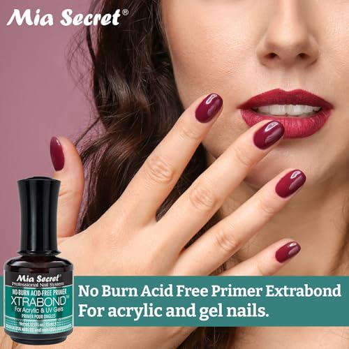Mia Secret XTRABOND No-Burn Acid-free Primer 1/2 oz. for Acrylic and UV Gels