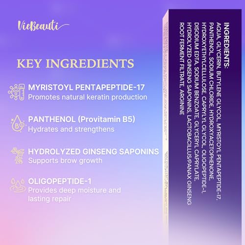 VieBeauti Premium Eyelash and Eyebrow Growth Serum Set, Advanced Formula to Boost Longer Fuller and Thicker Looking Lashes & Brows 6mL 0.2 Fl Oz