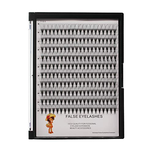 Bodermincer 200pcs 20D Premade Volume Fans Eye Lashes Extensions Thickness 0.07mm 8-16mm to Choose Black Soft Individual False Eyelashes Makeup Fake Lashes Cluster£¨13mm£©