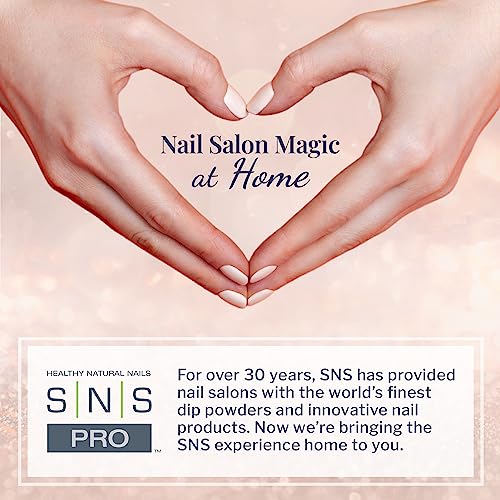 SNS Base Coat Nail Polish for Nail Dip Powder Set, 7 Pack - Long-Lasting & Fast-Drying Nail Strengtheners Gel Base for Quality Colors - Low-Odor Dipping Powder Polish, No UV Lamp Required, 0.5 Oz