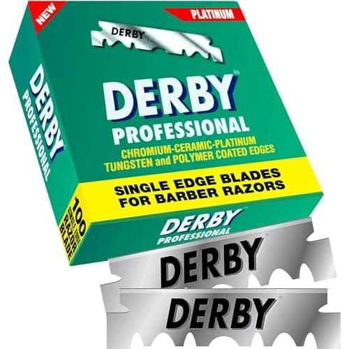 Derby Professional Single Edge Razor Blades, 100 Count