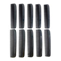 G.B.S Stylish Black Combs 5.07-inch Styling Essentials Comb Includes 10 Plastic Hair Combs Fine, All Fine Combs for Women, Men Grooming, Mustache Beard Pack of 10