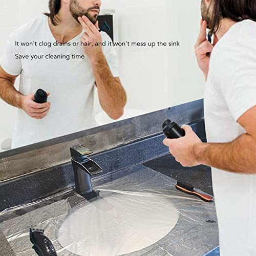 Beard Cutting Cloth, 20pcs Disposable Beard Apron Liners Trimming Degradable Sink Collect Beard Catcher Grooming Cape Stubble Beard Hair Catcher, Save Time, Hair Cloth Decor