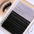 Lash Clusters 100D Lash Spikes Eyelash Clusters Volume 260pac Long 10-19mm Individual Lashes DIY Spiky Lash Extension Mega Cluster Eyelash Extensions Mink Strips Lashes Thick