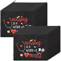 LEIFIDE 24 Pieces Valentine's Day Nurse Gifts Makeup Bags Nurse Appreciation Gift for Women, Canvas Cosmetic Bag Practitioner(Fresh Style)