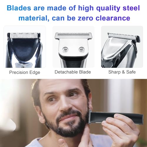 Stainless Steel Replacement Detachable Blade set Compatible with WHAL All in One Lithium Ion Trimmer 9864/9864SS/9686/9818A/9854L/9876L/9854/WSS3L/SS2L etc (30MM+40MM 2Pack)