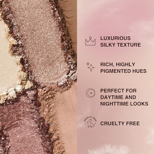 Nude Eyeshadow Palette Her Majesty ? 12 High Pigment, Blendable Shades ? Long-Lasting & Smudge-Proof ? Matte, Satin, Shimmer & Glitter Finishes ? 0.47 oz